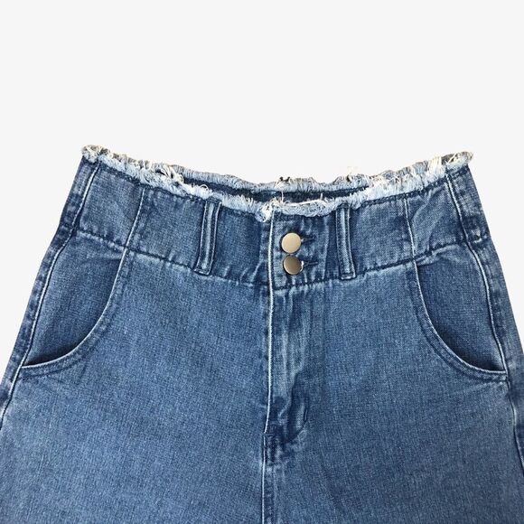 Dazy Ombré Jeans Large Cuffed Frayed Waistband - Picture 2 of 9